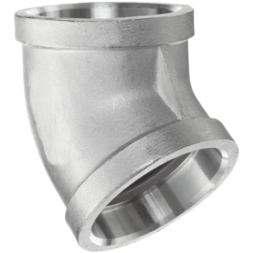304 Stainless Steel Class 150 Cast 45 deg Elbow, Socket Weld, Import