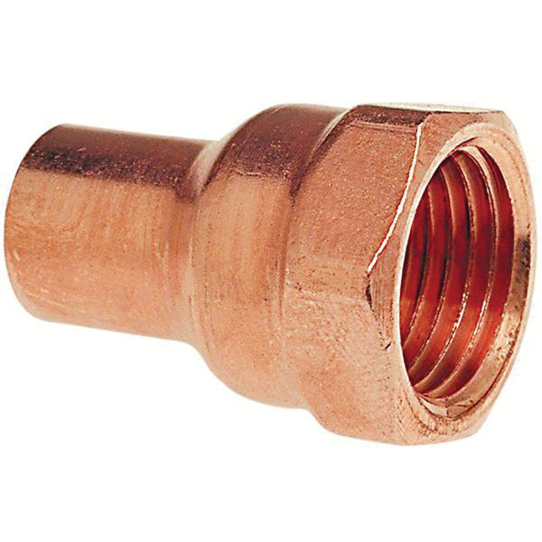 Copper Wrot Adapter, Fitting x Female