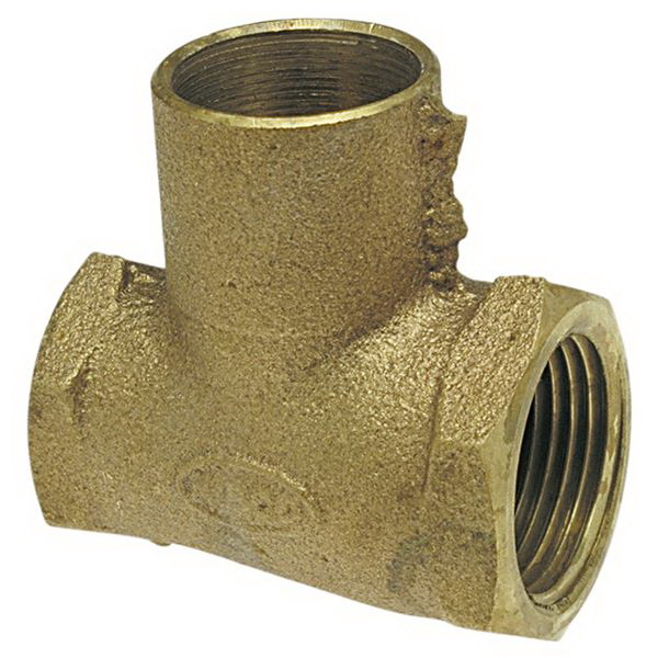 3/4X1/2X1/2 CAST COPPER RED TEE (FXFXC) *NOT approved for potable water.