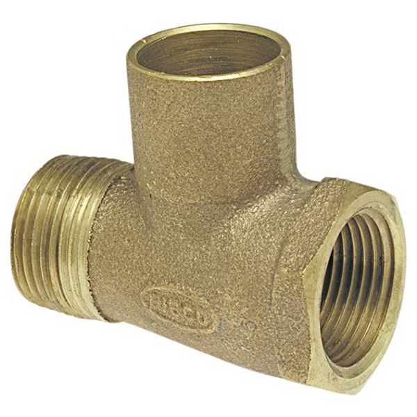 3/4 CAST COPPER TEE (FXMXC) *NOT approved for potable water.