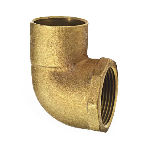 3/4X1/2 CAST COPPER RED 90 ELL (CXF) *NOT approved for potable water.