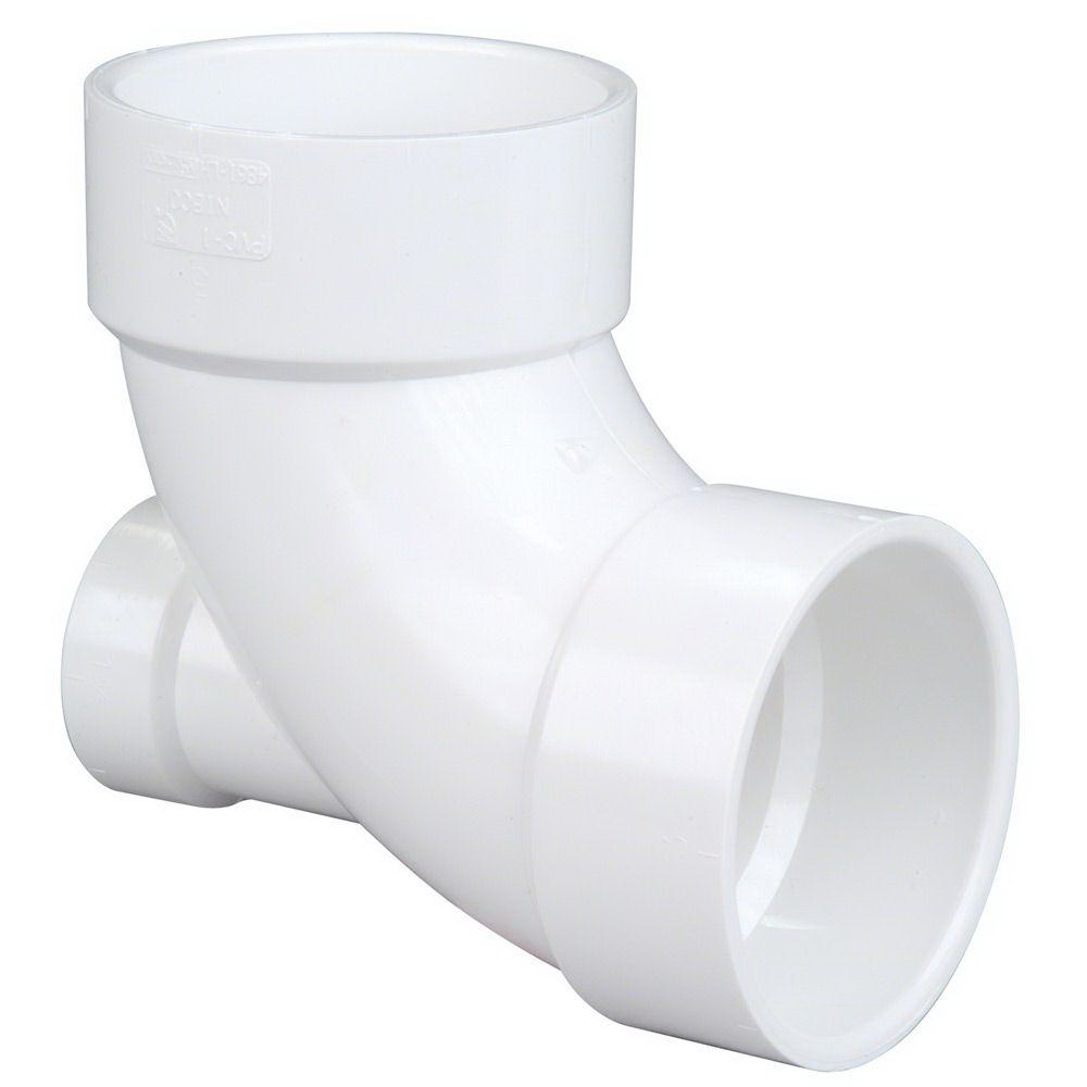3 X 2 PVC DWV 90 ELL W/LOW HEEL INLET (1/4 BEND) SPGXH