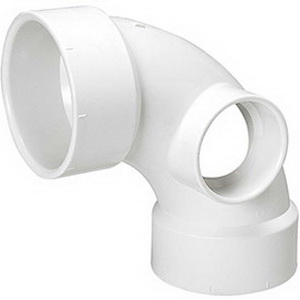 3X3X2 PVC DWV LS 90 (1/4 BEND) W/SIDE INLET