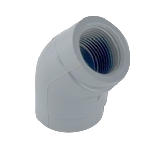Gray CPVC SCH 80 Molded 45 deg Elbow, FNPT