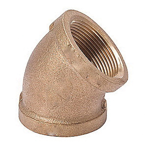 Brass Class 125 45 deg Elbow, FNPT