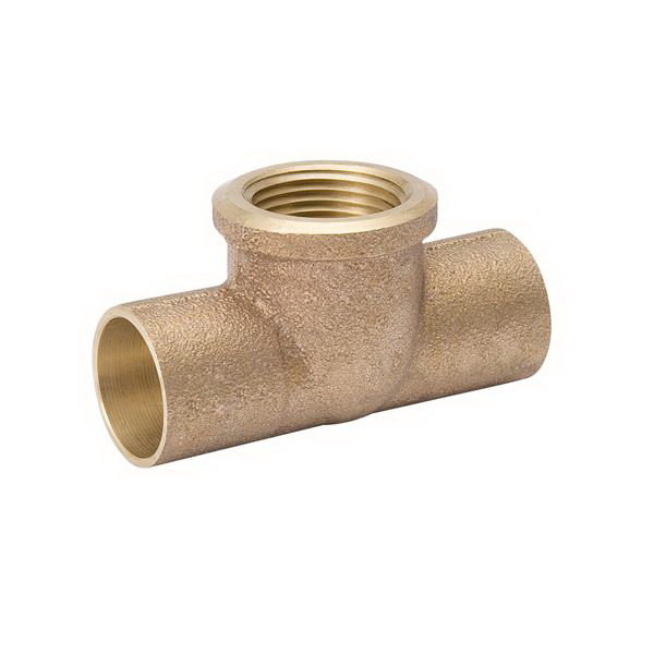 1-1/2x1-1/2x1 CxCxF LF CAST COPPER TEE *Compliant with Lead Free Drinking Water Act. Approved for potable water.