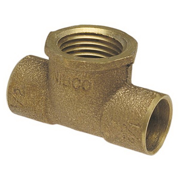 2x2x3/4 CxCxF LF CAST COPPER TEE *Compliant with Lead Free Drinking Water Act. Approved for potable water.