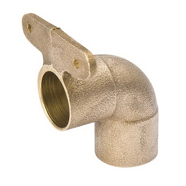 Brass Alloy Cast 90 deg Hi-Ear Elbow, Copper (Female Solder)