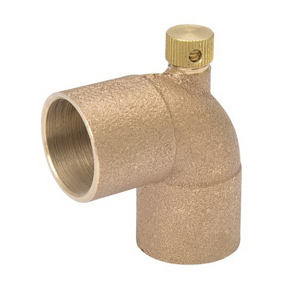 Brass Alloy Cast 90 deg Drain Elbow, Copper (Female Solder)
