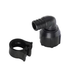 Modified Polyphenylsulfone Molded Swivel Elbow with Wing Nut, PEX Barb x FIP
