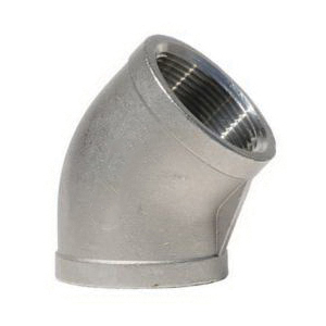 304 Stainless Steel Class 150 Cast 45 deg Elbow, FNPT, Import