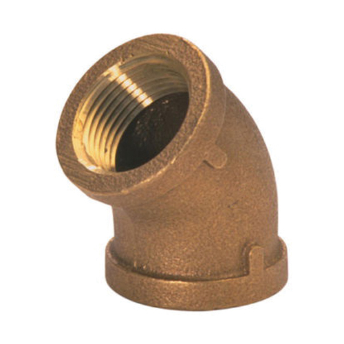 Brass Class 150 45 deg Elbow, FNPT, Import
