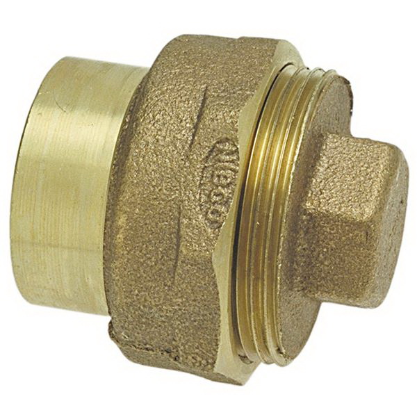 2 COPPER DWV FTG CLEANOUT ADPT W/PLUG
