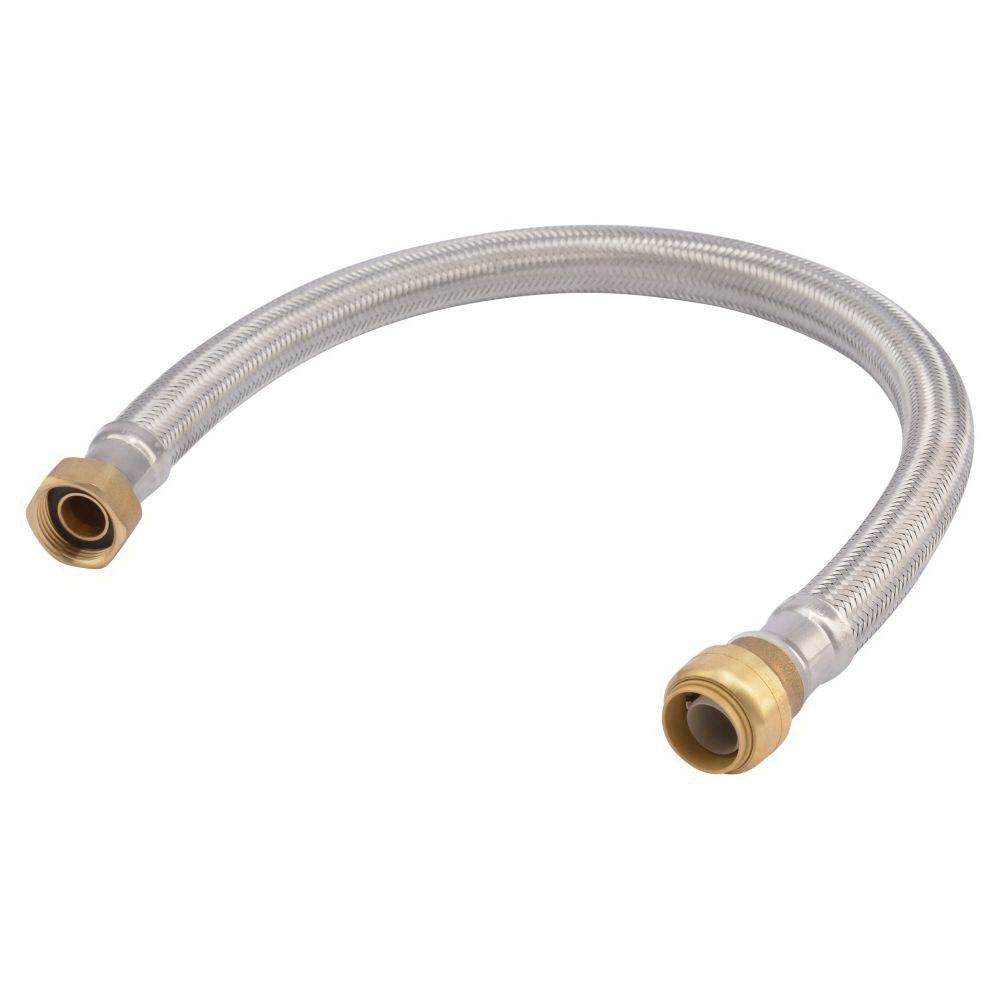 1/2X24 SS FLEX HOSE-TEFLON LINED W/ TUBE ADAPT ENDS