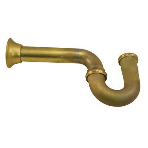 1-1/2 P-TRAP 17 GA (ROUGH BRASS) P38406