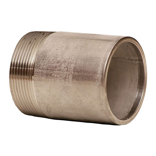 2x6 S-40 T304 SS TOE NIPPLE SQ CUT