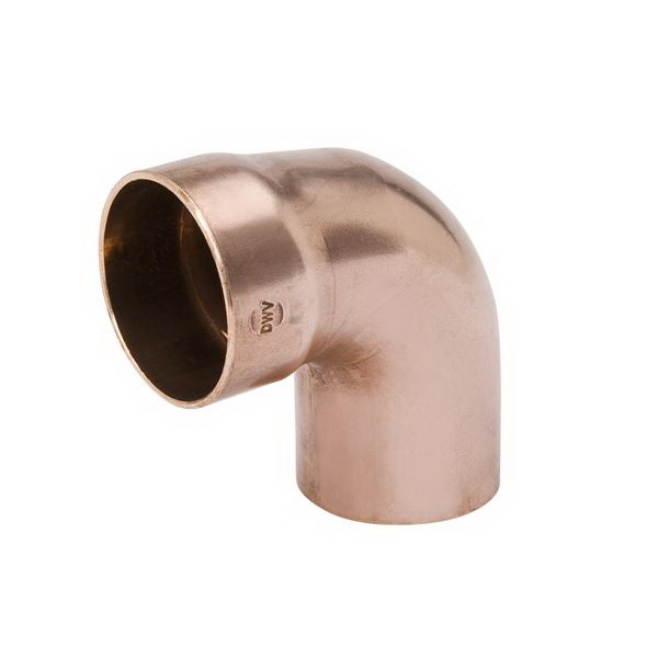 Copper Wrot 90 deg DWV Street Elbow, Fitting (Male Solder) x Copper (Female Solder), Domestic
