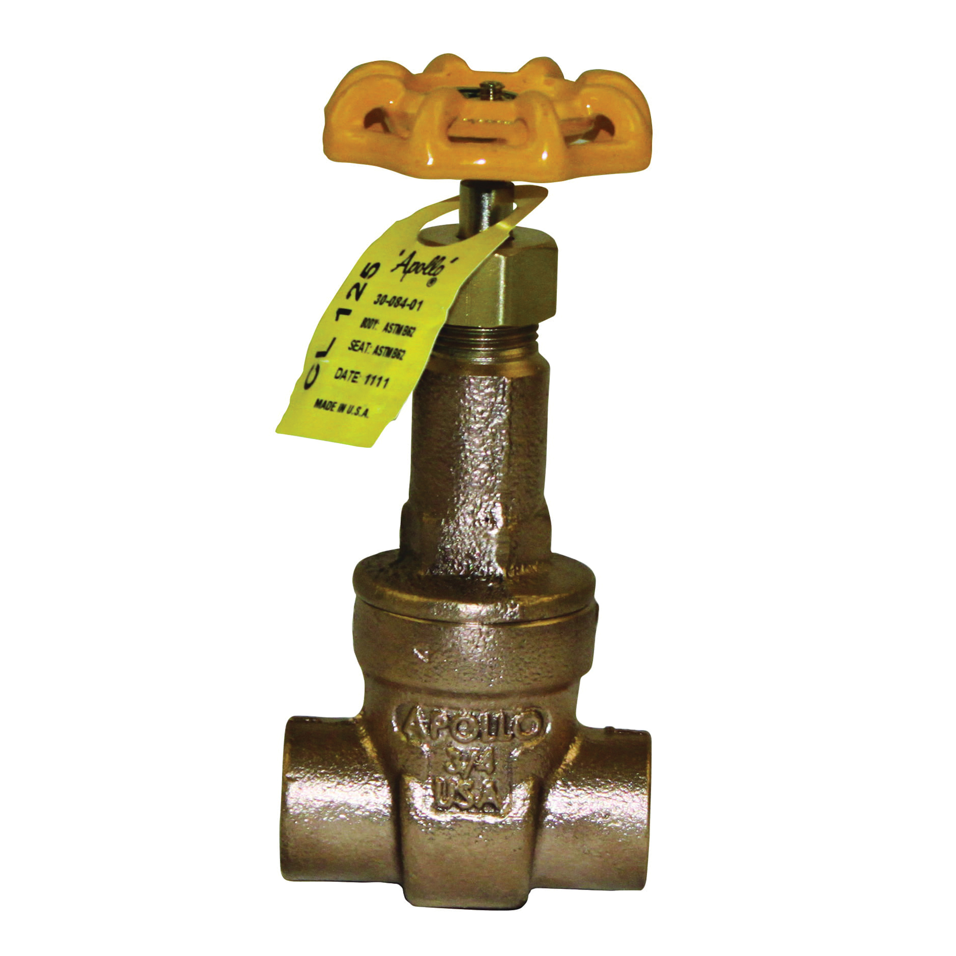 Apollo® Model 101S Bronze Rising Stem Full Port Gate Valve, Solder, 200 psi, -20 to 406 deg F