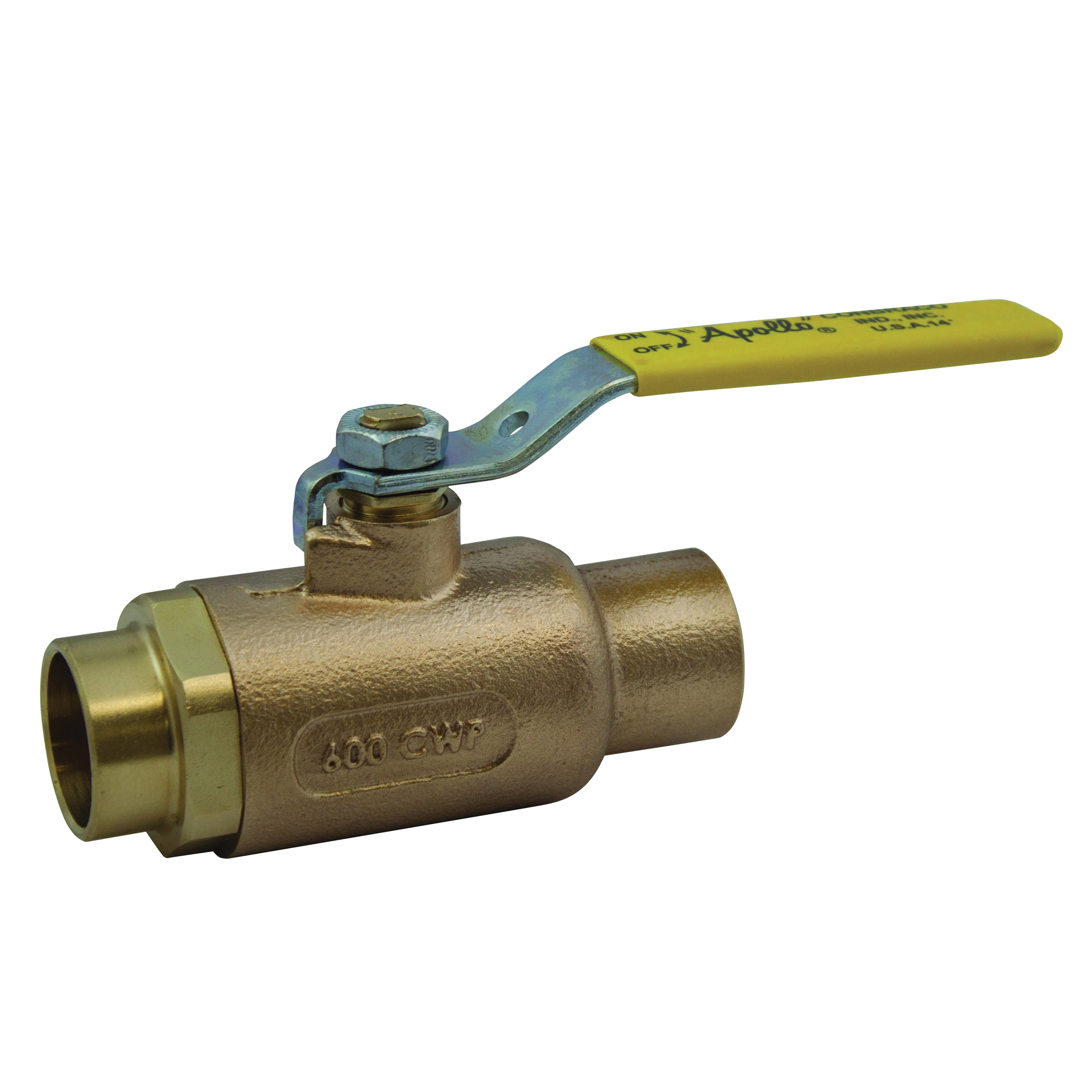 Apollo® 70-200 Series Bronze 2-Piece Standard Port Ball Valve - Solder - 600 psi - 500 deg F