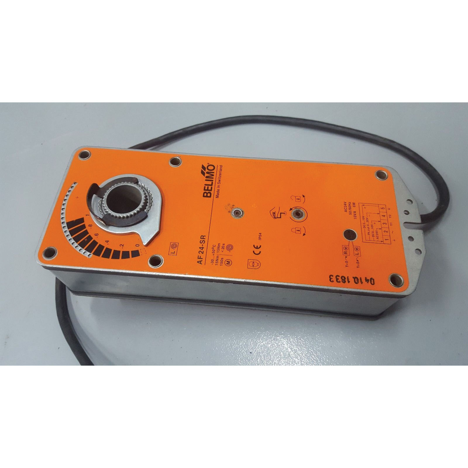 1" BELIMO AF24-SR/2.100-035-SBS W/SPRING RETURN MODULATING ELECTRIC ACTUATOR, 0-10VDC SIGNAL, FAIL CLOSED