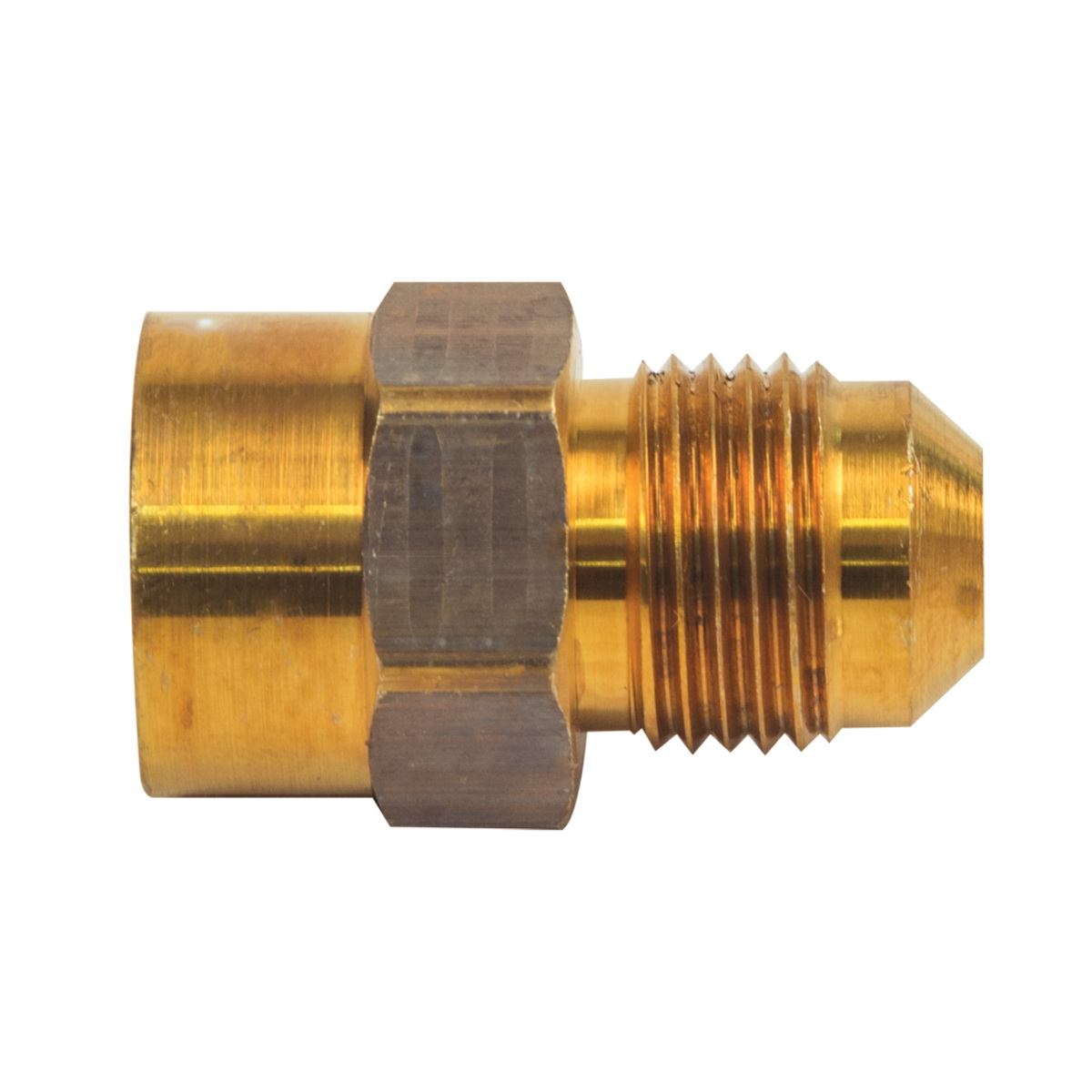 #46-6-6 3/8" OD TUBE x 3/8" FIP BRASS FLARE FEMALE ADPT