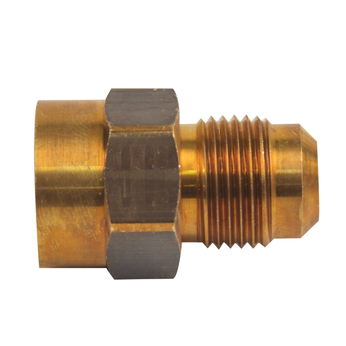 #46-8-8 1/2" OD TUBE x 1/2" FIP BRASS FLARE FEMALE ADPT