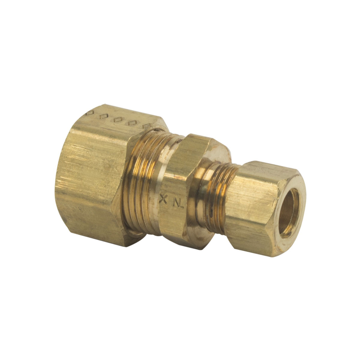 #62-10-6 5/8" OD X 3/8" OD BRASS COMPRESSION UNION *NOT approved for potable water.