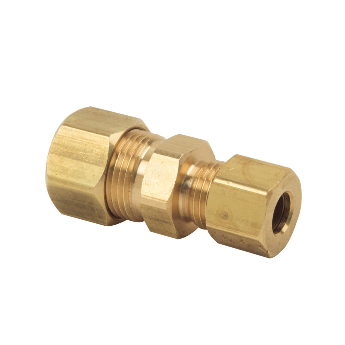 #62-6-4 3/8" OD X 1/4" OD BRASS COMPRESSION UNION *NOT approved for potable water.