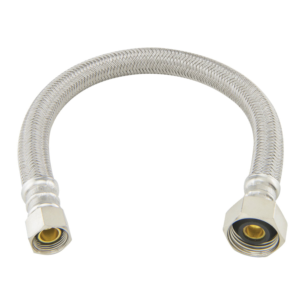 KEENEY #PP23808 3/8 COMP X 1/2 FIP - 30" LONG SS SUPPLY HOSE B1-30AF BRASSCRAFT