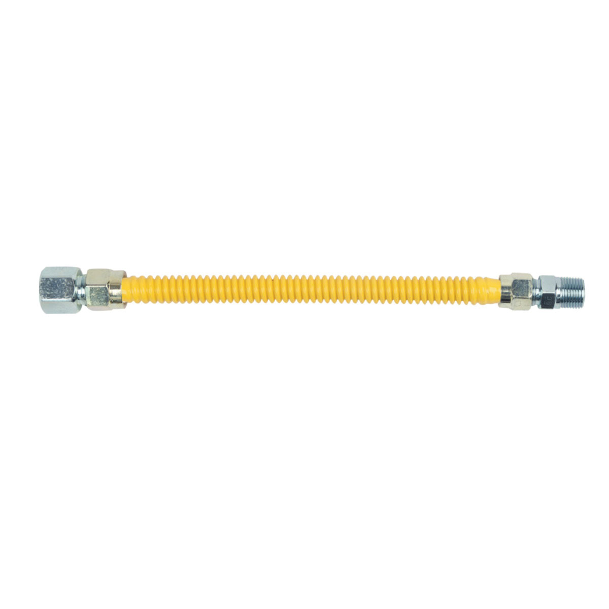 BrassCraft® ProCoat® Polymer Blend 304L Stainless Steel Gas Connector - 1/2 in - FIP x MIP
