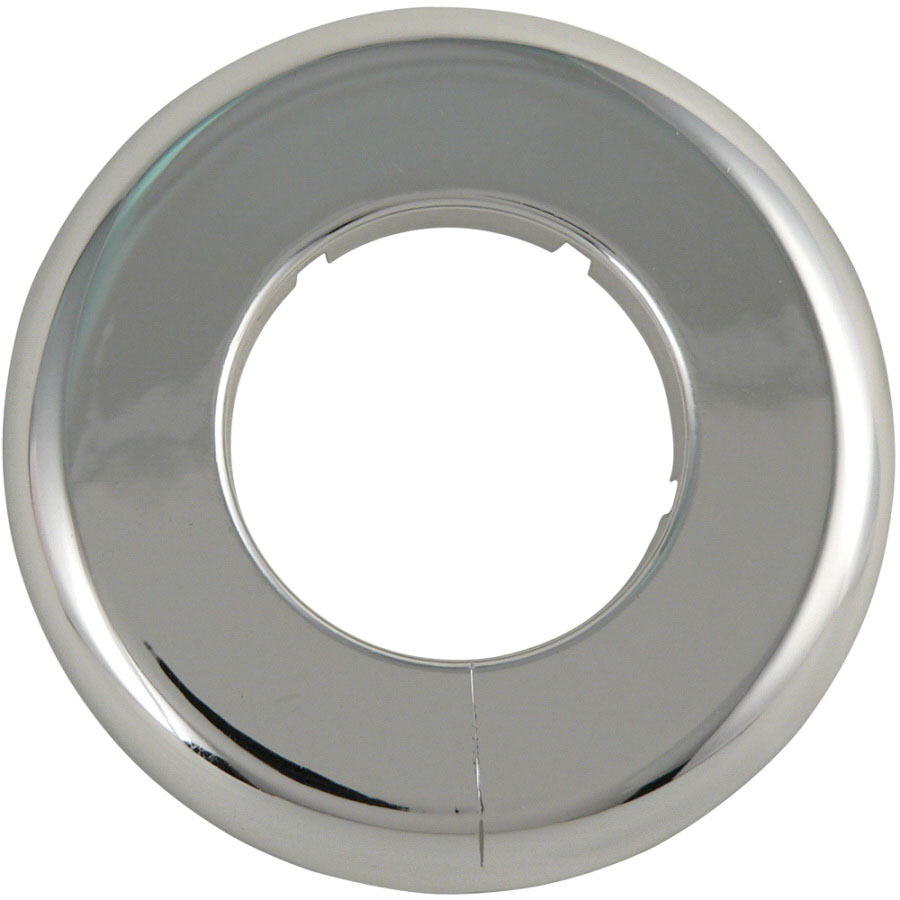 Brecco Chrome Plastic Floor and Ceiling Plate