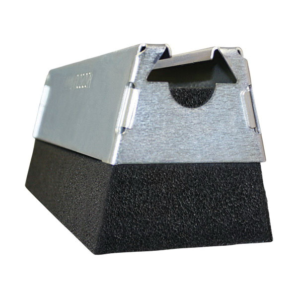 CADDY PYRAMID 50, FOAM BASED SUPPORT: 4H x 10-3/8L x 4W, EG FINISH, 50LB STATIC LOAD(F), ERICO#RPS50H4EG