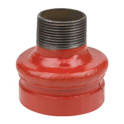 2-1/2x1 COOPLOK 65CRT PAINTED CONC RED - GROOVEDxMALE THRD (NPT) (GLOBAL)