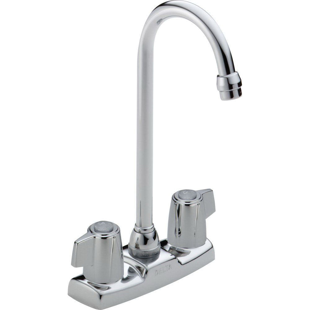 DELTA 2171LF CLASSIC CHROME TWO HDL BLADE BAR/PREP FAUCET