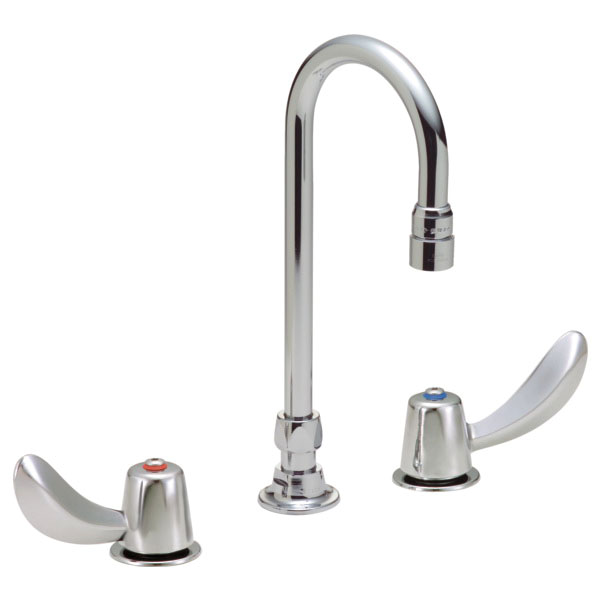 DELTA 27C2942 8" CC GOOSENECK FAUCET WITH WRISTBLADE HANDLES 1.5 GPM