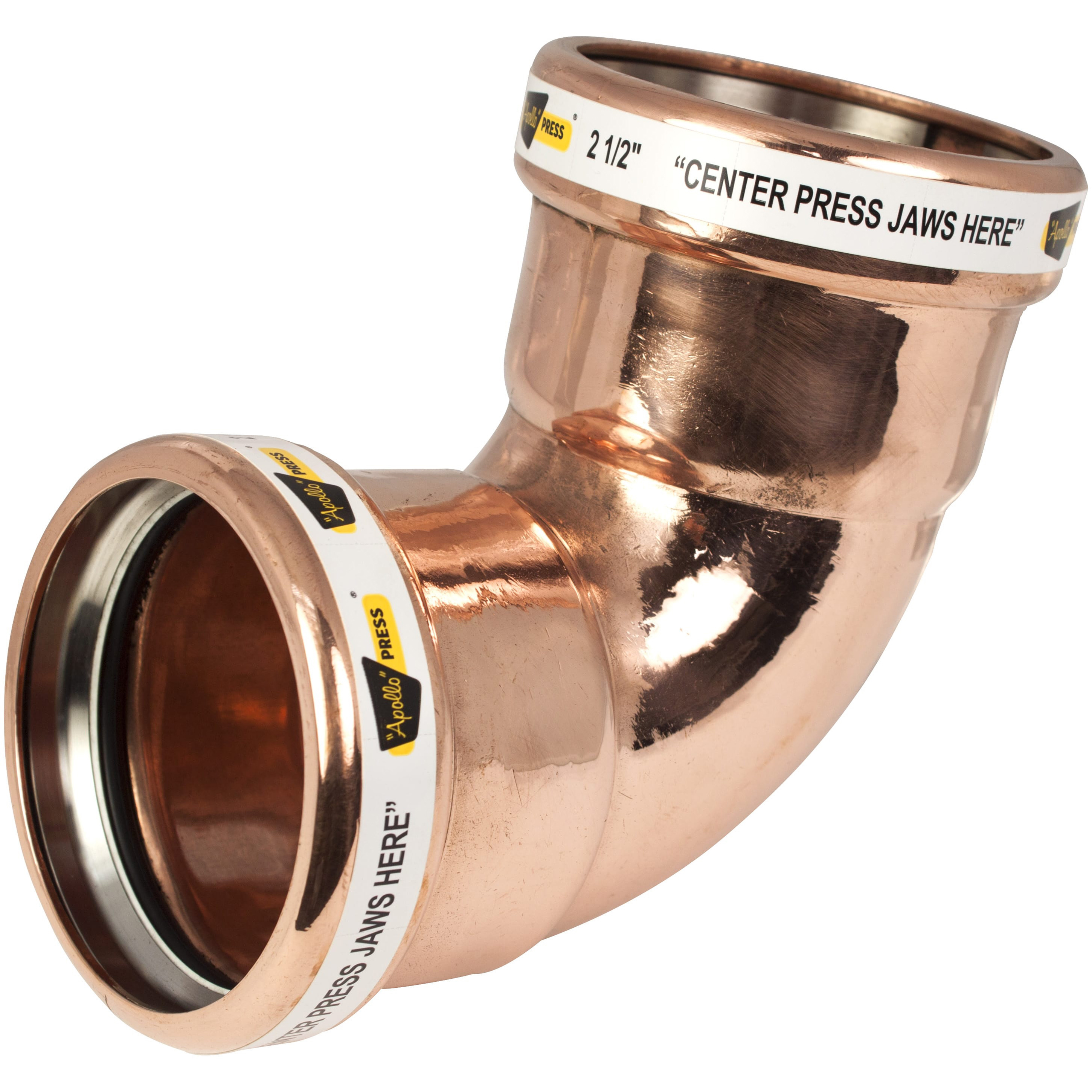EPC Apollopress® Copper 90 deg Close Turn Large Diameter Elbow, Press, Domestic