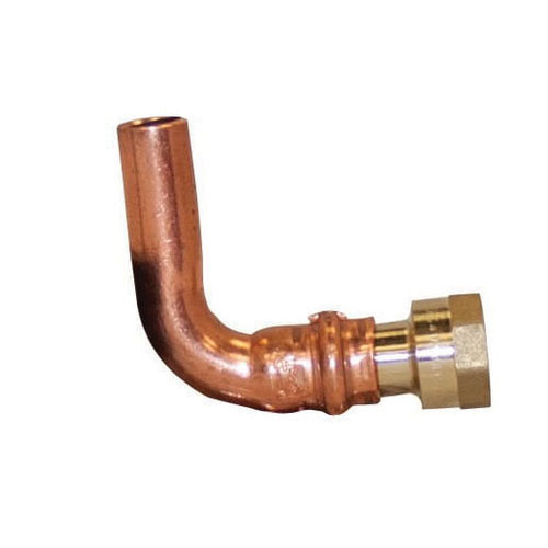 EPC Apollopress® Brass/Copper 90 deg Press Small Diameter Elbow, Copper x FNPT