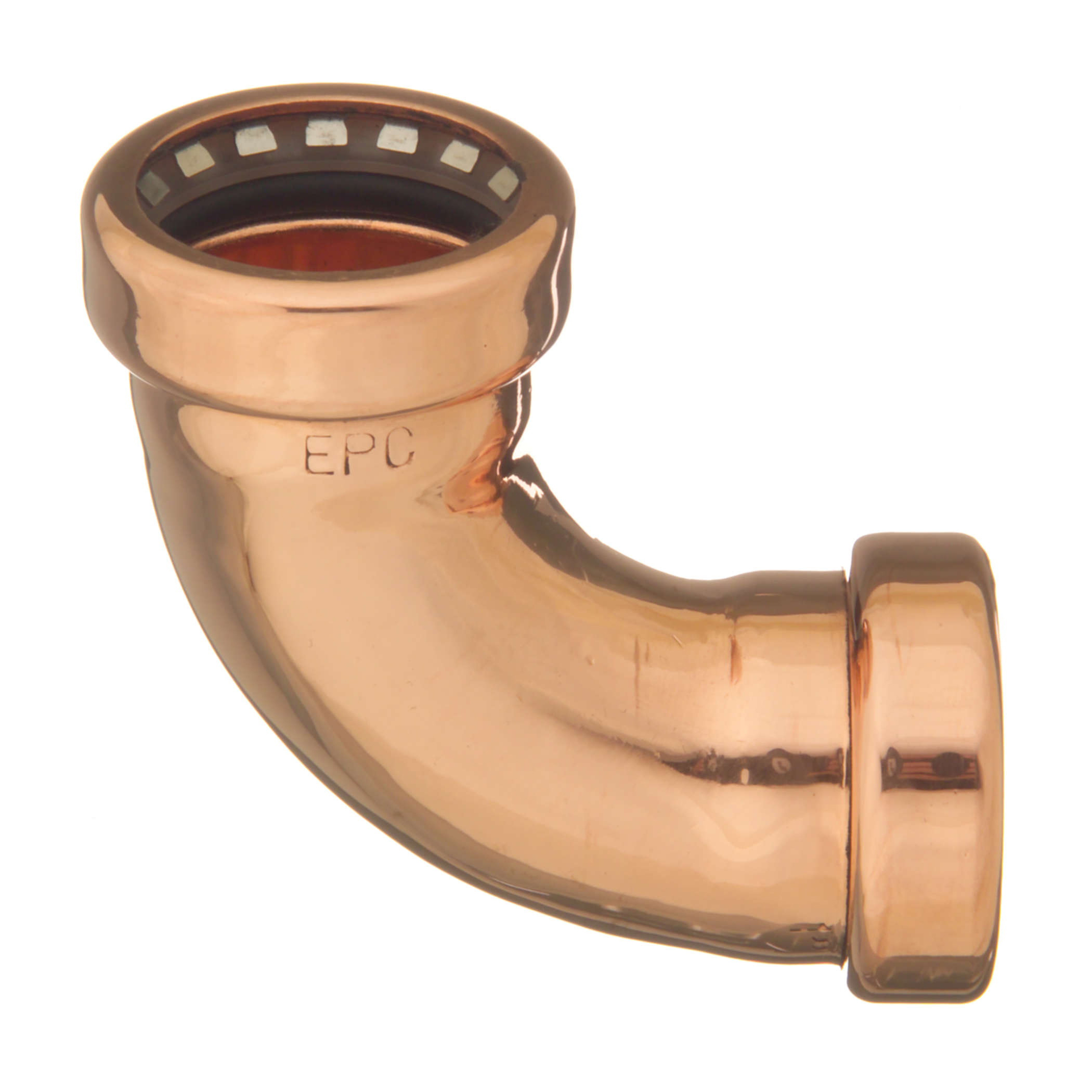 EPC CopperLOC™ Copper Wrot 90 deg Non-Removable Push Elbow, Copper