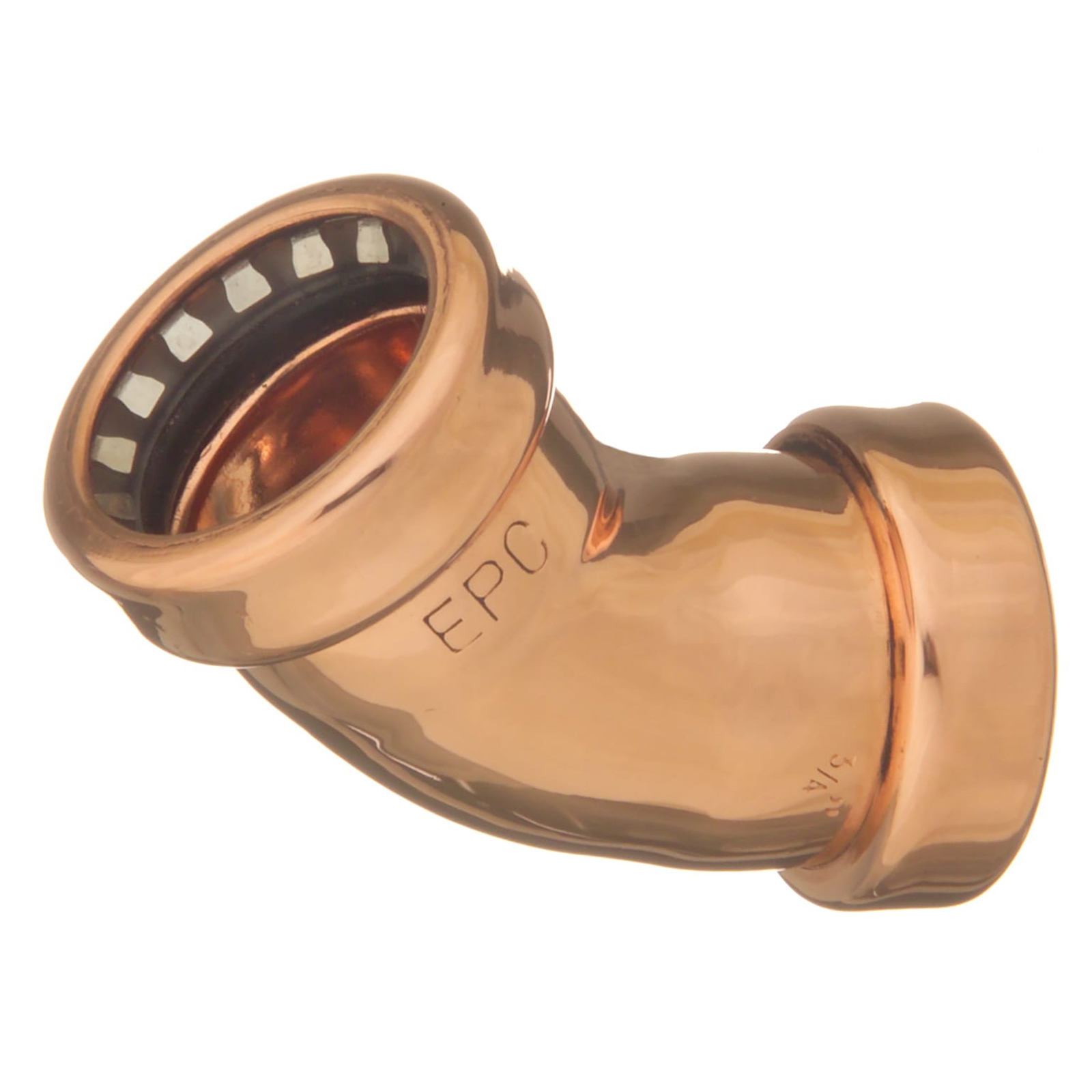 EPC TECTITE™ Copper 45 deg Non-Removable Push Elbow, Copper