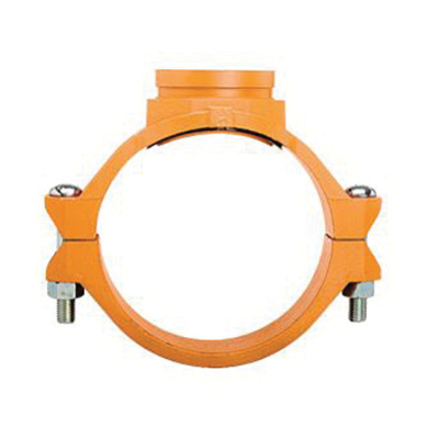 2 x 1-1/4 MECH CAST TEE - GROOVED W/ GRADE E EPDM GASKET GALV 7302013EGRS