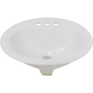 LAV017 HYDROPRO 20X17 DROP IN LAV 4" CENTERS