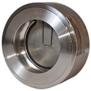 6 HYGRADE ST03-06G-10FNH-5 300# WAFER CHECK 316 BODY SUPER DUPLEX FLAPPER METAL SEAT W/1/2 DRAIN