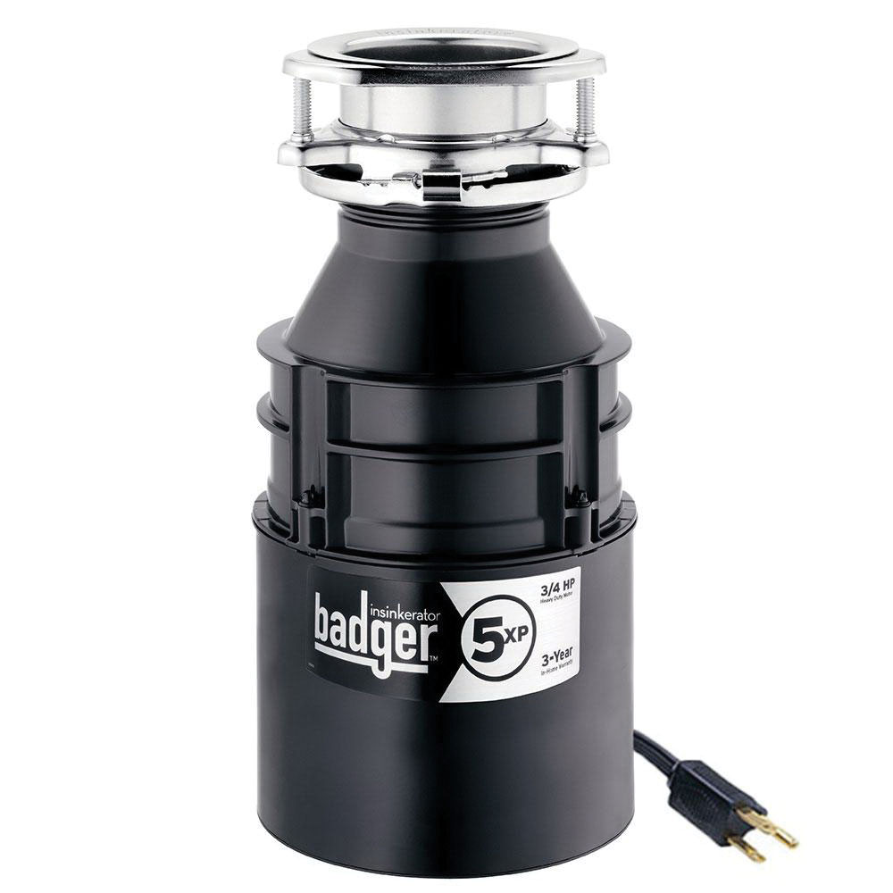IN-SINK-ERATOR BADGER 5XP 3/4HP CONTINUOUS FEED DISPOSER