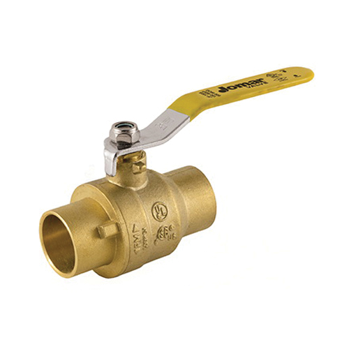 Jomar Valve® Brass 2-Piece Full Port Ball Valve - Solder - 600 psi