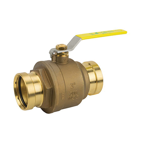 Jomar Valve® Lead Free Brass 2-Piece Full Port Ball Valve - Press XLC - 200 psi - 250 deg F