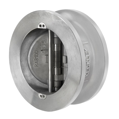 Keckley Style DD Epoxy Coated Cast Carbon Steel Style DD Check Valve, Wafer Raised Face, 285 psi