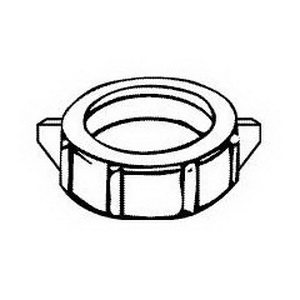 KEENEY #56WK 1-1/4" WHITE NUT AND POLY BEVELED WASHER
