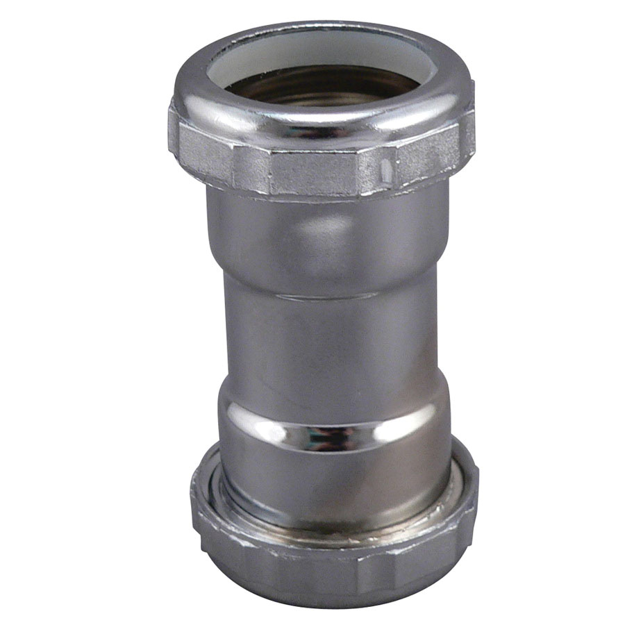 KEENEY 669K 1-1/4 CHROME TUBULAR REPAIR COUPLING - SJ