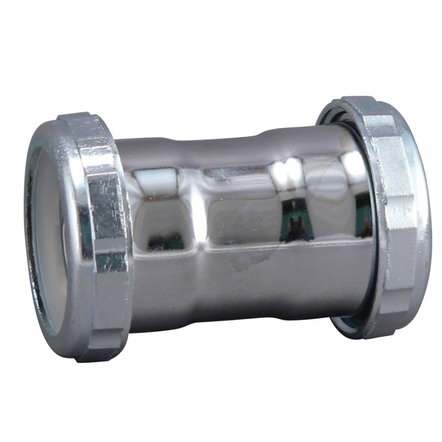 KEENEY 670K 1-1/2 CHROME TUBULAR REPAIR COUPLING - SJ