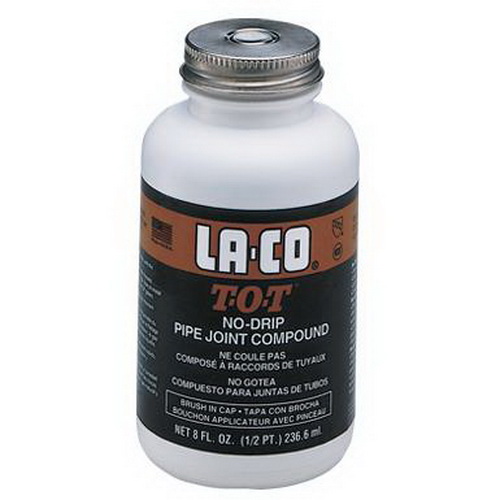 LACO #12219 8 OZ T-O-T JOINT COMPOUND W/ BRUSH IN CAP